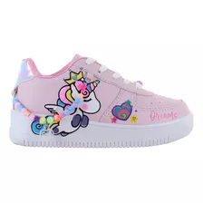 Miss Pink Tenis Casual Unicornio Cadena Cubitos Niña 87824