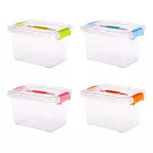 Pack 4 Caja Organizadora Multiuso Transparente 1.5lts