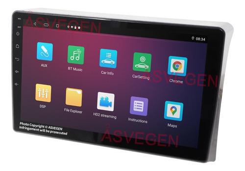 Coche Estreo Android 2g+32g Para Toyota Hiace Gps Carplay Foto 3