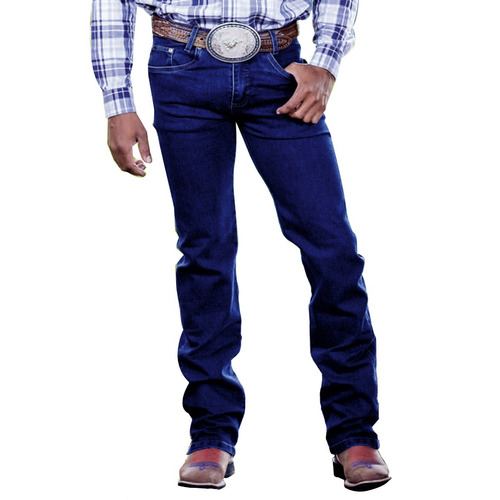 Calça Jeans Masculina Country Lycra Estilo Rodeio