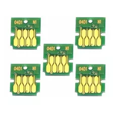 5 Chips Tanque De Manutenção Epson T04d1 L6171 L6191 L14150 