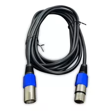 Cabo Microfone Xlr Canon Macho X Femea Balanceado 10 Metros