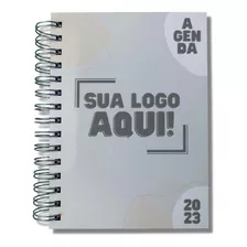 Agenda Personalizada Foto Sua Logo Capa Dura Mdf 2023 