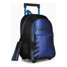 Mochila Carrito Big Kids Blast Off Azul 18 Pulgadas - Footy