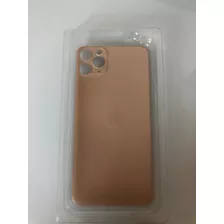 Tapa Trasera Cristal iPhone 11 Pro Max Aro Grande Gold