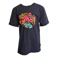 Remera Camiseta Hot Wheels Autos Infantil Algodón Niño Niña