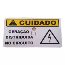 Placa Cuidado Geração Distribuída No Circuito-fibra De Vidro