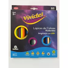 Lápices De Colores Vividel Redondos 24 Pz