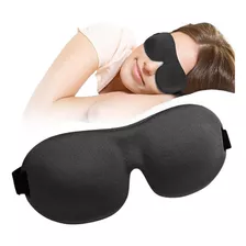 Tapa Olho Máscara De Dormir 3d Repouso Viagem Confortável Cor Preto