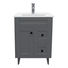 Mueble Vanitorio Deluxe Star Haus Gris N60skp 60x47x80cm