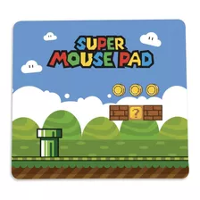 Mouse Pad Retangular Super Mario Presente Criativo Geek