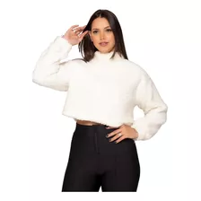 Casaco Teddy Feminino Curto Blusa Ted Pelúcia Jaqueta Quente