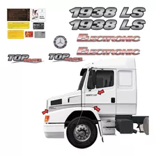 Kit Adesivo Emblema Compatível Mercedes Benz 1938 Ls Krt136 Cor Adesivo Mb 1938 Ls