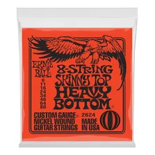 Encordoamento Guitarra 8 Cordas 09 Ernie Ball Heavy B. 2624