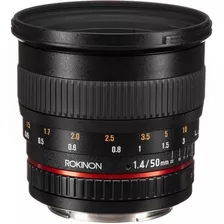 Rokinon 50mm F 1.4 As If Umc Lens For Canon Ef Mount