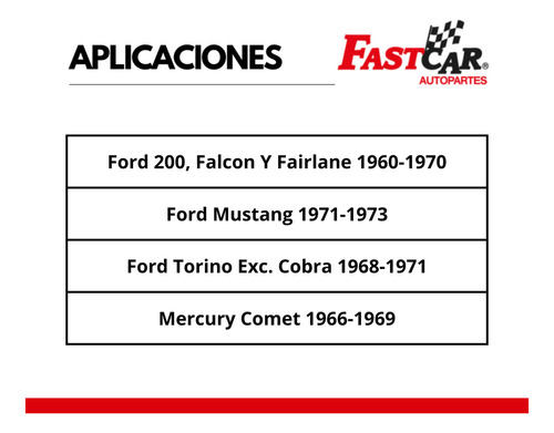 Kit 4 Amortiguador Ford 200, Falcon Y Fairlane 1960-1970 Foto 2