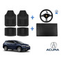 Tapetes 3d Logo Acura + Cubre Volante Rdx 2011 2012