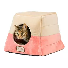 Armarkat Cama Del Gato, C07ccs - Mh, Naranja Y Beige.