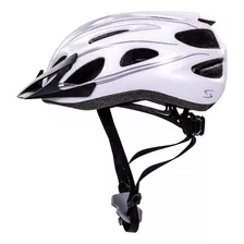 Casco Ciclismo Serfas Vault Negro/gris Color Blanco Talle S/m