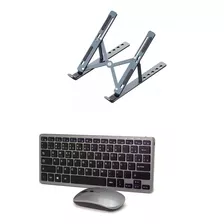 Kit Teclado E Mouse Sem Fio + Suporte Para Notebook Dell