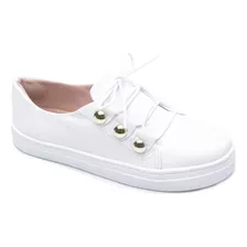 Tênis Slip On Feminino Branco Torricella