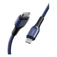 Cable Mfi Usb-c A Lightning De 2 Metros Azul