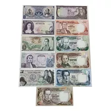 11 Billetes Colombia 1 Peso Hasta 2000 Pesos 