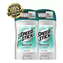 Kit C/ 2 Desodorante Speed Stick Regular 24hrs Sem Alumínio 
