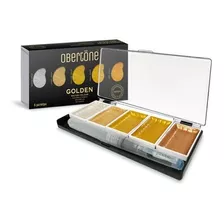 Set Con 5 Acuarelas Métalicas Obertöne Premium + Water Brush Color Golden