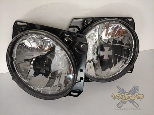 Faros Principales Vw Golf Mk2 Smoke Iron Cross (2 Pzas) Jom Foto 3