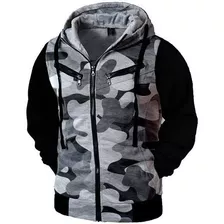 Blusa De Moletom Frio Liso Camuflada Masculino Feminin Cores