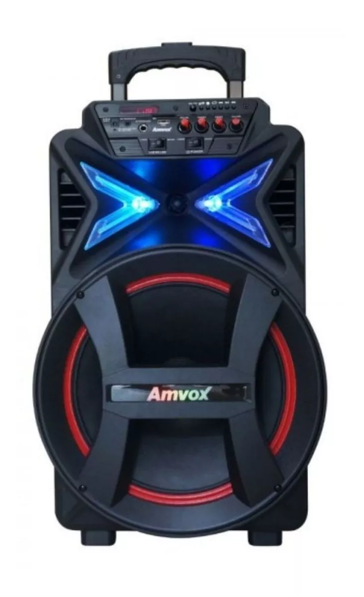 Alto-falante Amvox Aca 400 Strondo Portátil Com Bluetooth Preto 110v/220v 