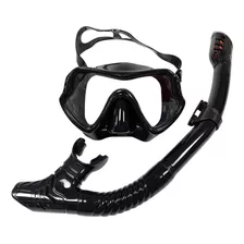 Conjunto Pro Snorkel Óculos De Preto Preto Preto Preto