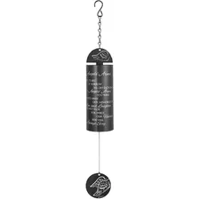 Carson Wind Chime-cylinder Sonnet-angels' Arms-black (22 )