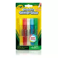 Blis.glitter Glue Crayola 5 Uni Tropic Shine
