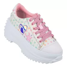 Tenis Moda Plataforma Niña Multicolor Stfashion 11603700