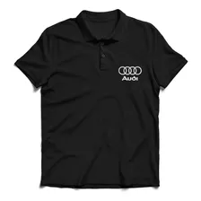 Remera Polo Chomba Moda Masculina Bordada Logo Audi