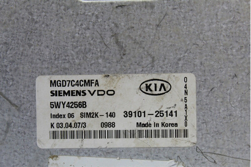 2006-08 Kia Optima Magentis Engine Control Unit Ecu 3910 Tty Foto 3