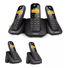 Kit Telefone Sem Fio Ts3110 Base + 4 Ramais Dect Intelbras 