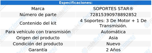 Soportes Motor+ Caja P/ Ford Escort L4 2.0l 98 Al 02 S. Star Foto 2