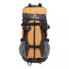 Mochila Senderismo Liviana Impermeable Naranja 25l Teton