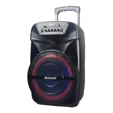 Alto-falante Amvox Aca 380 Viper Portátil Com Bluetooth Preto 110v/220v 