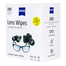 Lens Wipes Zeiss Com 200 Lenços Umedecidos