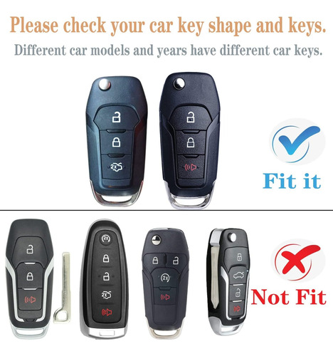 Funda Llave Control Para Ford Figo 2012 - 2018 3 Botones Foto 3