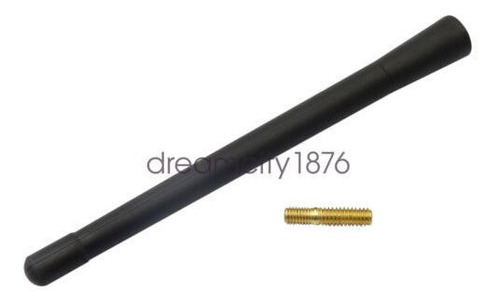 7  Short Black Antenna Mast Radio Am/fm For Dodge Ram \u0026  Dcy Foto 5