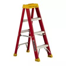 Louisville Ladder 4 Pies De Fibra De Vidrio Escalera De Tije