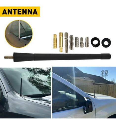 Universal 7  Antenna Black Car Radio Fm/am Signal Booster Mb Foto 9