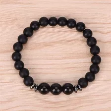 Pulsera Turmalina Negra Onix 8mm Reiki Chakra, Curación