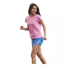 Remera Mujer De Algodon Y Short Calidad Premium Combo Kit