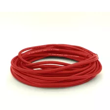 Cable Para Micrófono 2x24 Rojo Audio, Video Rollo De 10 Mts